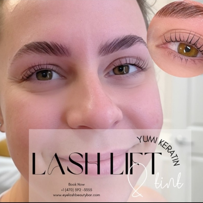 keratin lash lift and tint in Roswell