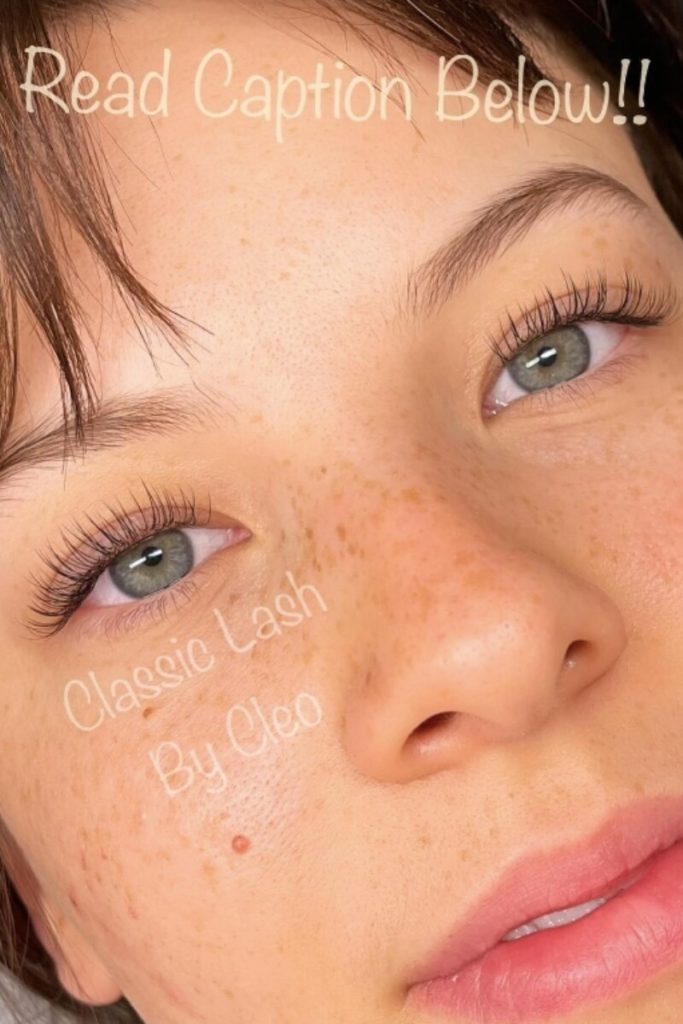 natural look eyelash extensions in Roswell