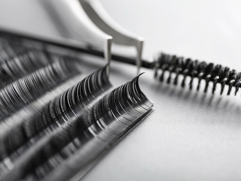 eyelash extension curl types