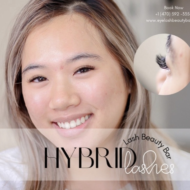 Hybrid lash extensions near me in Dunwoody GA