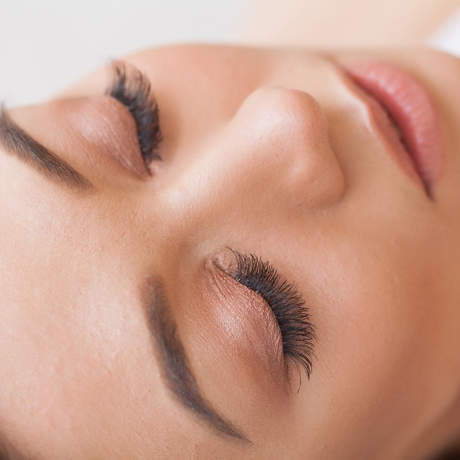 Volume eyelash extensions in Sandy Springs