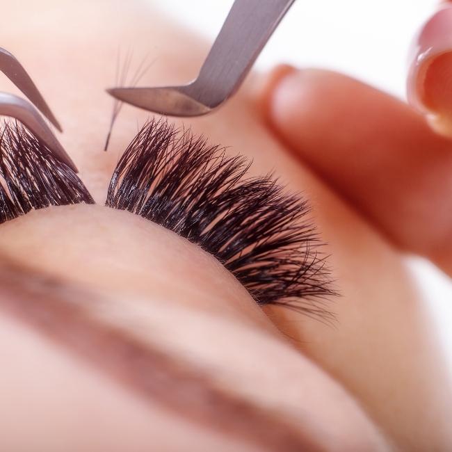 Volume eyelash extensions in Sandy Springs