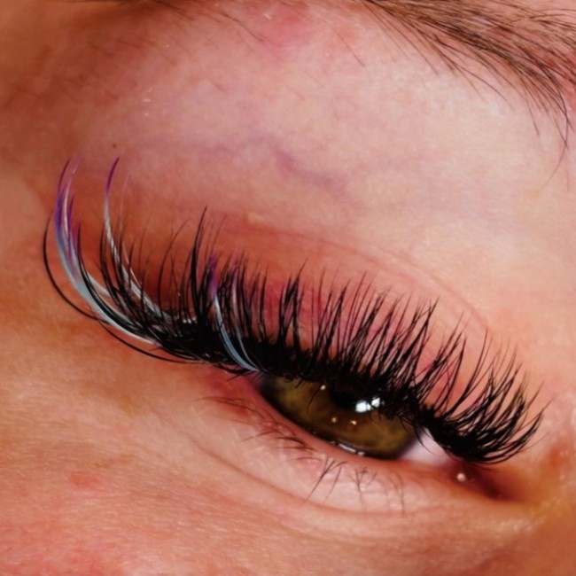 Colored Eyelash Extensions Dunwoody