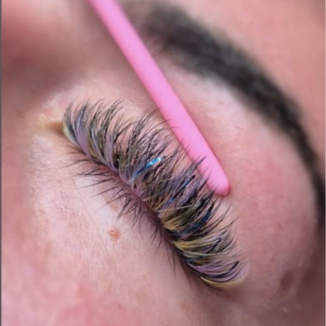 Pastel lash extensions Sandy Springs