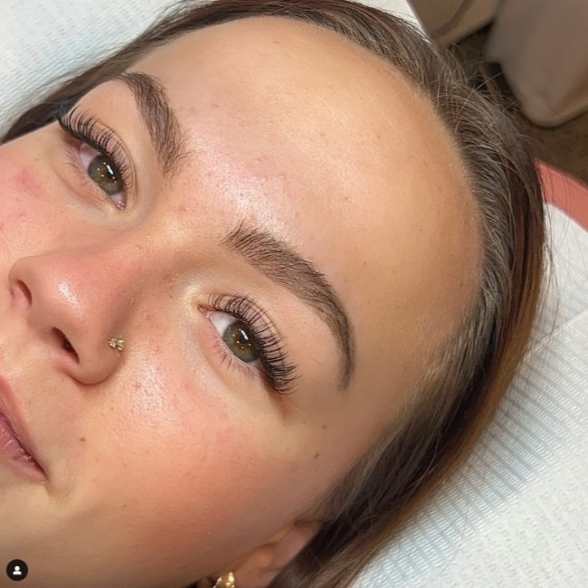 Spring-themed lash extensions Roswell