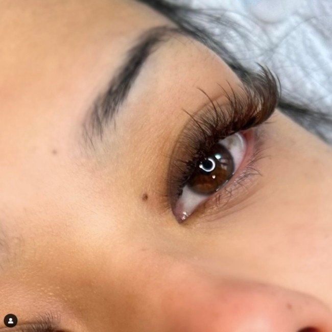 Warm-toned lash fill Alpharetta