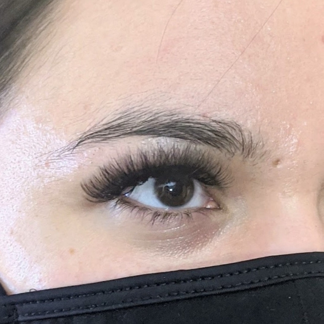 volume lash extensions in Marietta