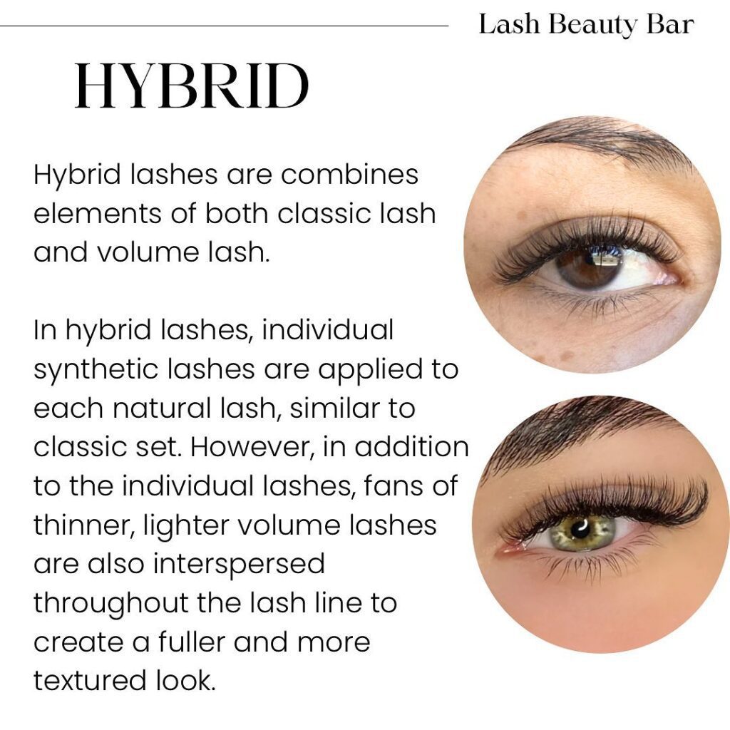 What Is the Difference Between Classic, Hybrid, and Volume Lashes? 4 difference between classic, hybrid, and volume lashes